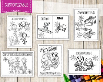 Spidey and his amazig friends Coloring Pages, Spidey and his amazig friends Birthday, coloring book, Ghost Spider Coloring pages