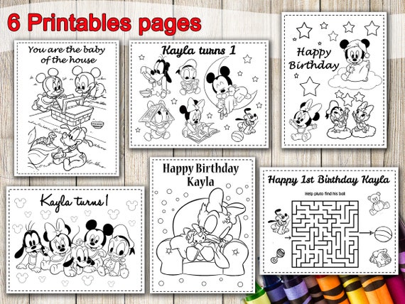 coloring pages of baby mickey mouse