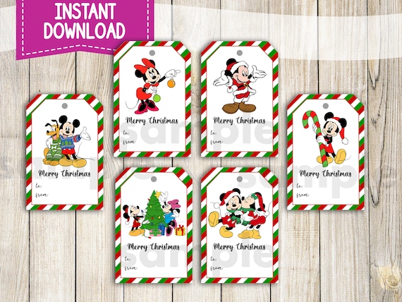 Mickey and Minnie Mouse Self Stick Gift Tags (20 ct x 3, 60 total