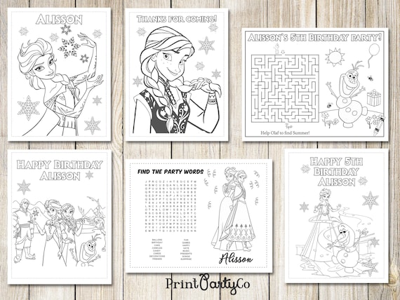 21 Frozen Coloring Pages, Frozen Elsa Coloring Book, Birthday Party Favor  Activity, Printable Frozen Coloring Book, Best Gift for Girls -  Canada