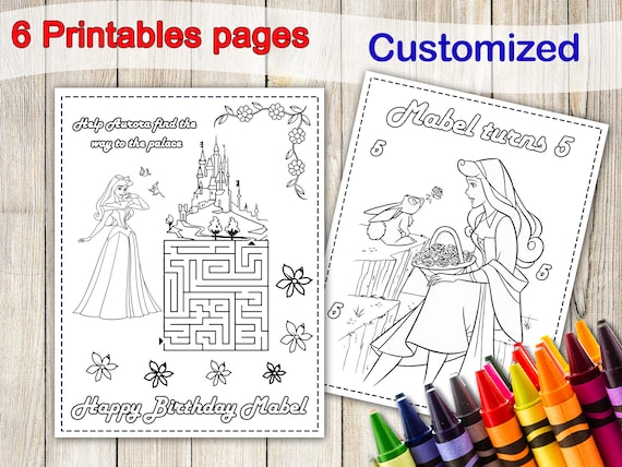 Livre de coloriage de 16 pages pour filles princesses