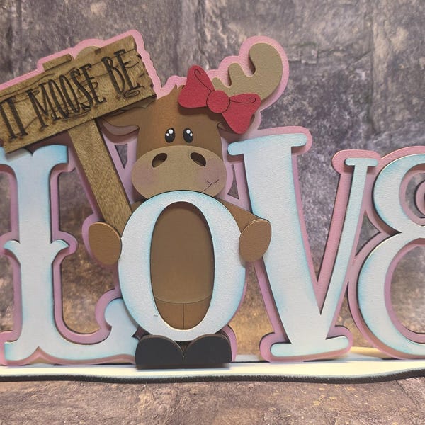 It Moose Be Love shelf sitter