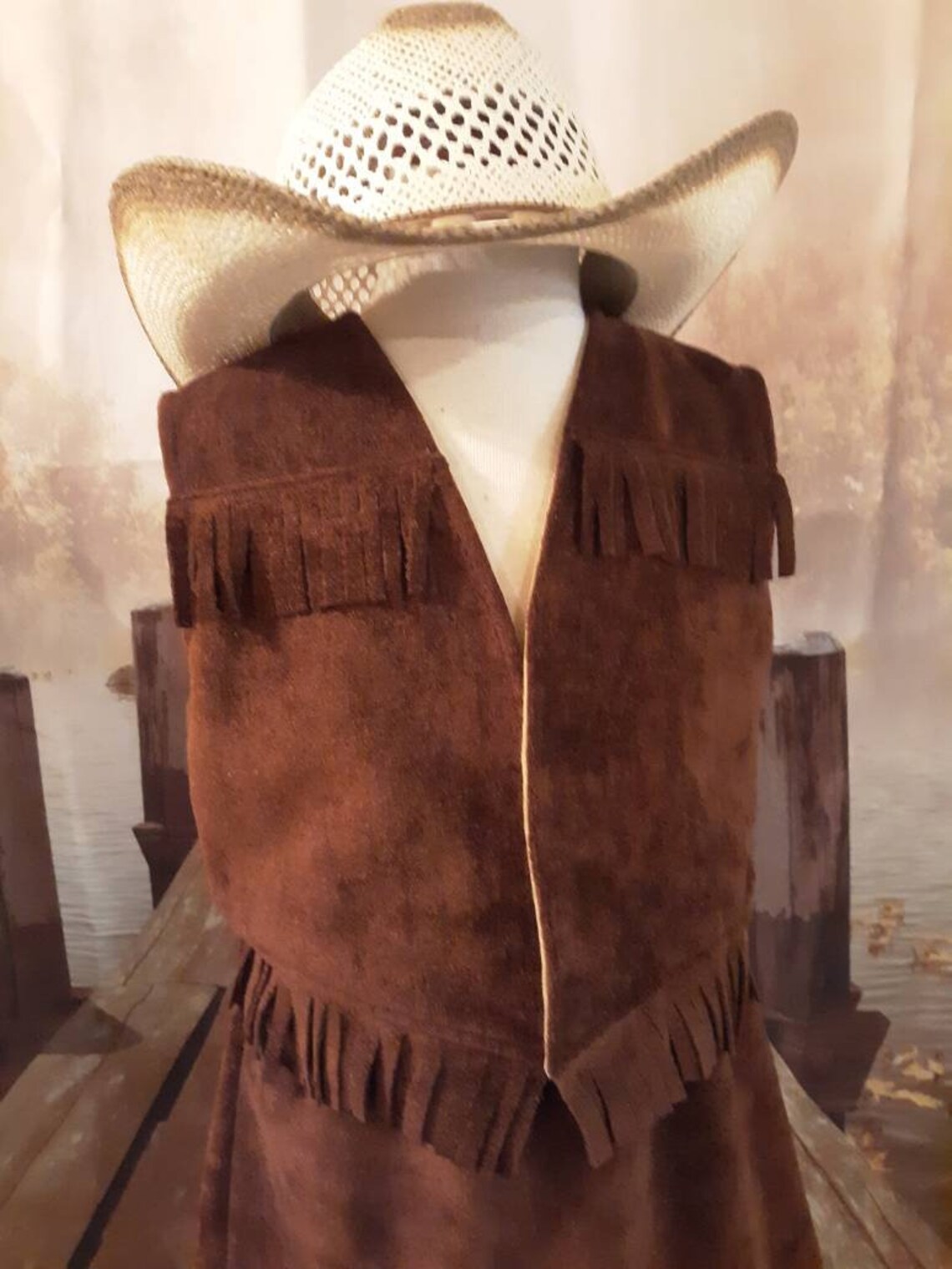 Cowgirl Vest and Skirt Etsy