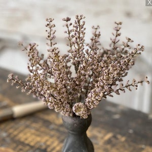 Artificial Bursting Astilbe Bush | Lush | 10.5&quot; Purple Cream Spring. Summer. Fall. Home Decor. Farmhouse. Astilbe Spray. Bud Vase