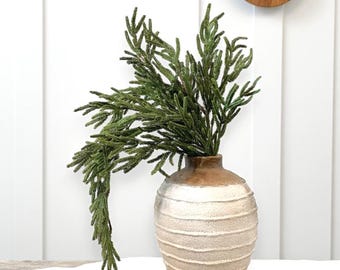Artificial Luxury Real Touch Norfolk Pine Stem 42&quot;. Most Realistic. Luxurious. Christmas. Decor. Holiday. Holiday Stems. Tall Stem. Decor