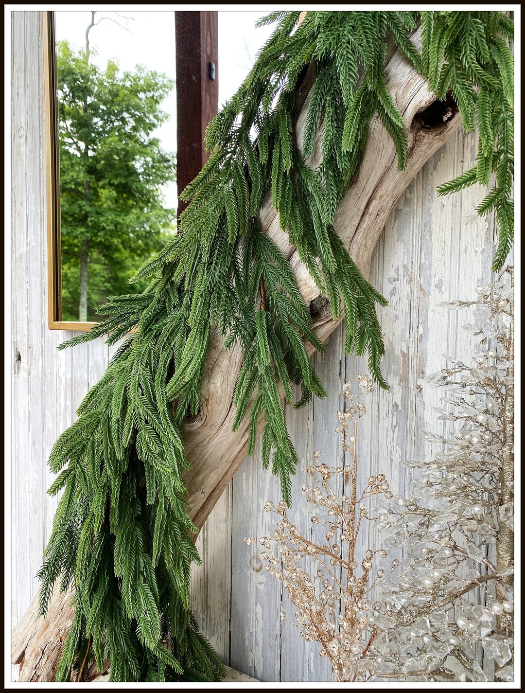 Artificial Authentic Real Touch Norfolk Pine Garland 72 / 6'. Luxury ...