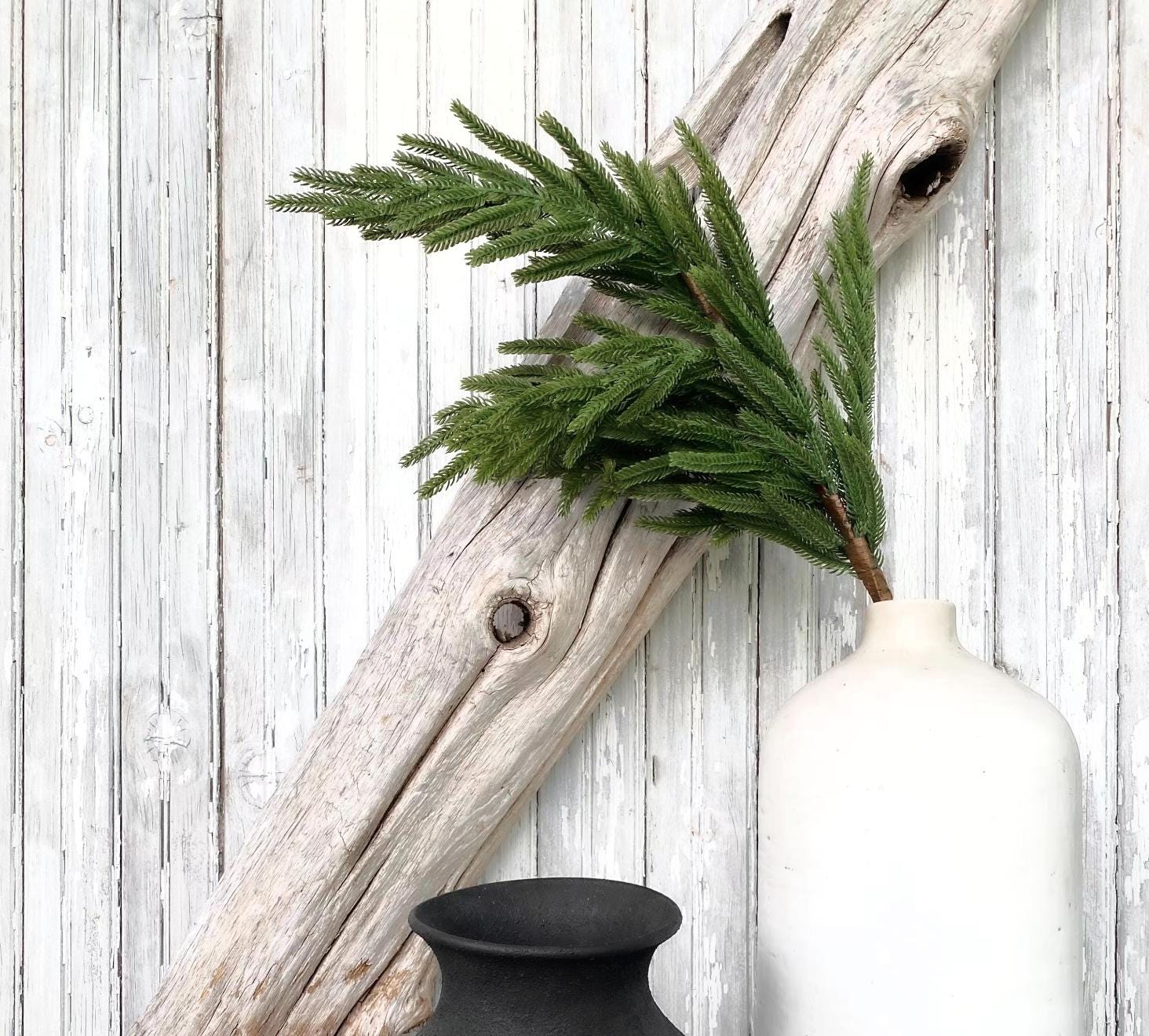 Artificial Authentic Real Touch Norfolk Pine Stem 36". Realistic Luxurious Stem. Christmas. Holiday. Decor. Multi Item Discount Low Shipping