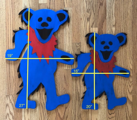 Grateful Dead Dancing Bear Wood Art I Grateful Dead | Dead