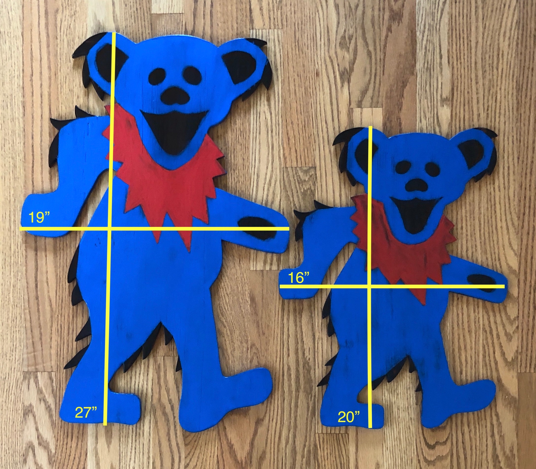 Grateful Dead Dancing Bear Wood Art I Grateful Dead | Dead