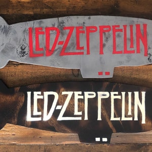 Led Zeppelin I Wood Art I Album Cover I Hindenburg Blimp