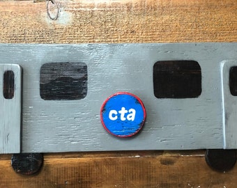 Chicago Transit Authority (CTA) I Wood Art I 3D