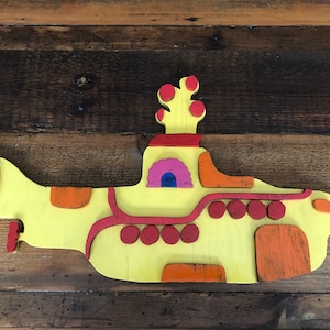 The Beatles I Yellow Submarine I Wood Art