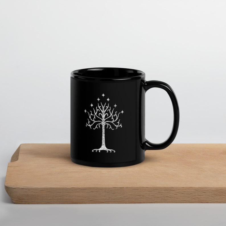 The White Tree | Black Glossy Mug