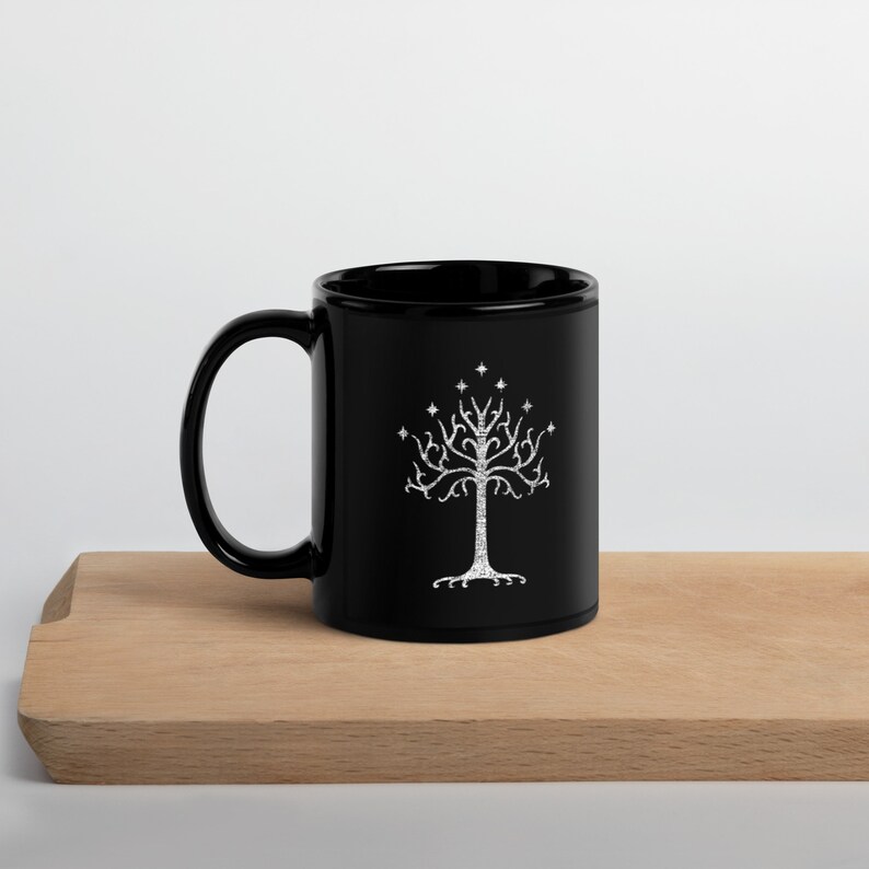 The White Tree | Black Glossy Mug