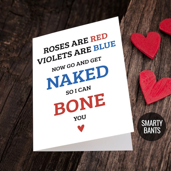 anniversary cute card Roses are red funny Tinder Card for men and women