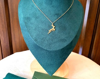 Dainty Bokke Antelope Necklace | 18-Inch Gold-Coloured Chain | Minimalist South African-Inspired Gift