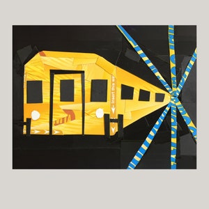 New York City Subway - Metro Card Collage Print - NYC Poster - Wall Art Gift - Home Decor- Eclectic Art- Art For Office- Gift for Him