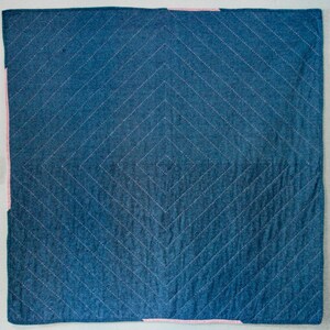 Sashiko traag handgestikte gewatteerde plaid, quilt, deken