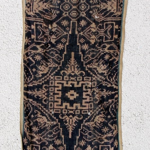 Geringsing, BALI RAREST Textile, da TENGANAN, Pezzo antico con motivo e colori tradizionali