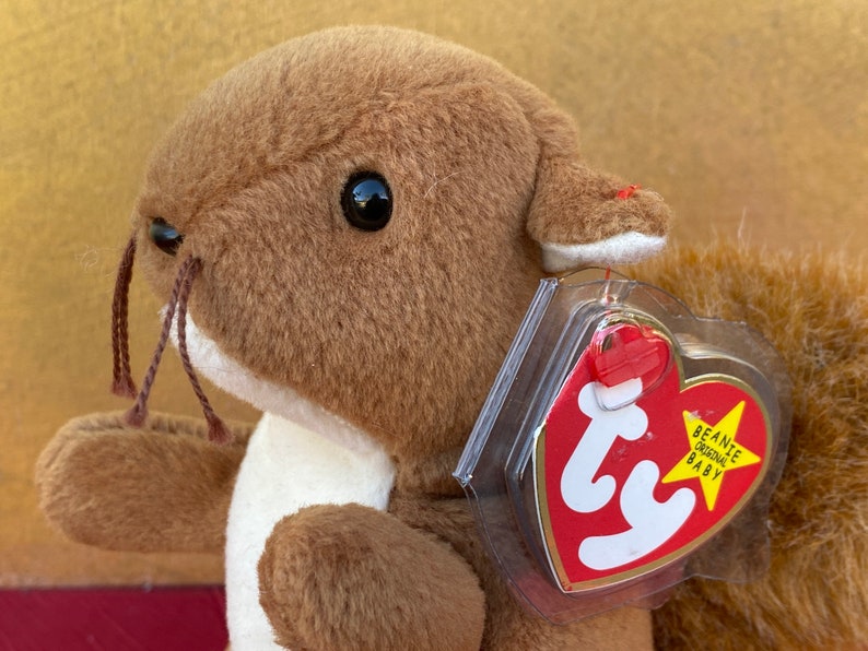 Ty Beanie Babies Nuts the Squirrelcollectible Beanie Etsy
