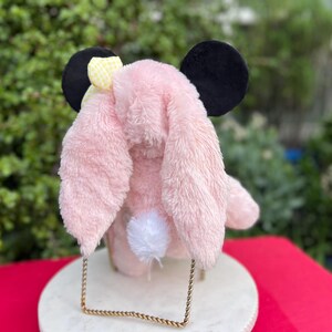 Easter Minnie Mouse Plush Toy, Disney Bunny, Pink Yellow Minnie image 15
