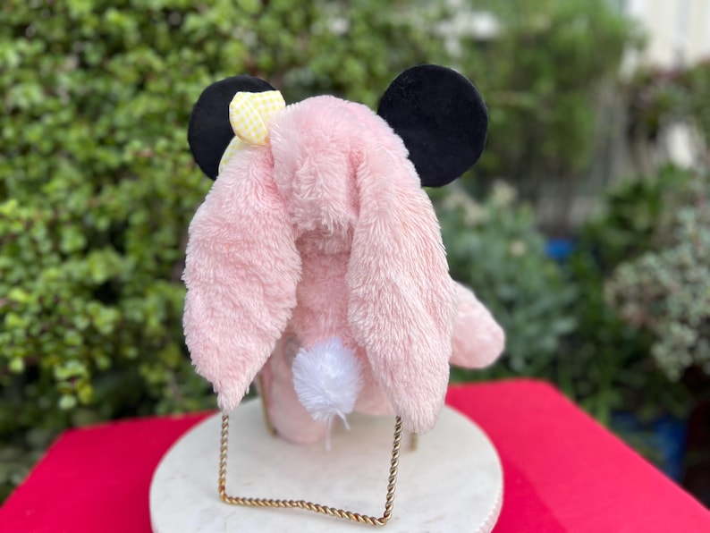 Easter Minnie Mouse Plush Toy, Disney Bunny, Pink Yellow Minnie image 15