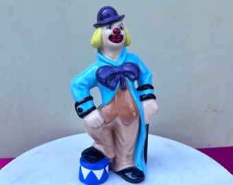 Vintage 1950s Sierra Vista Ceramic Clown Cookie Jar California