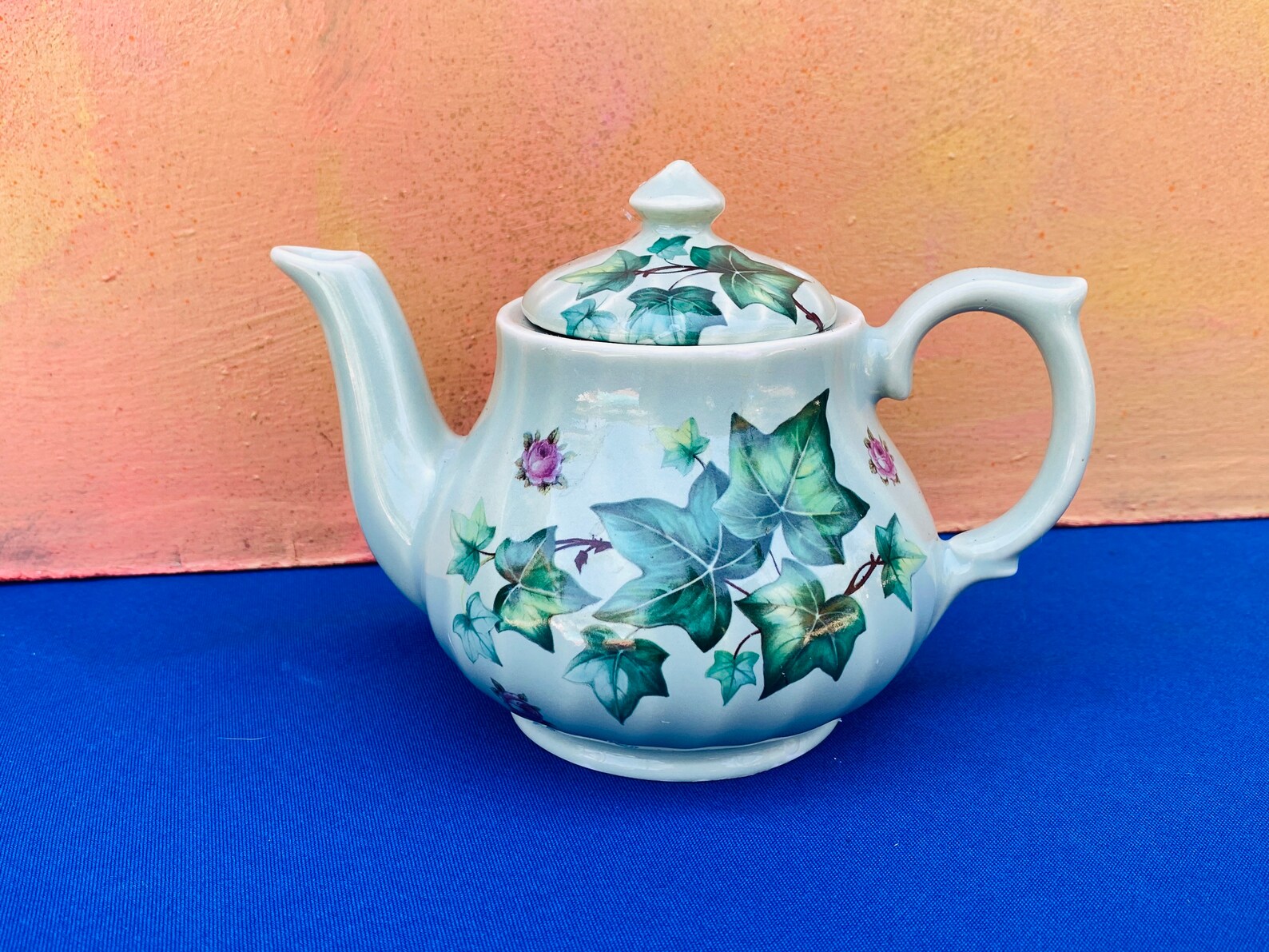 Crownford Giftware Ceramic Teapotfloral Teapotdecorative Etsy