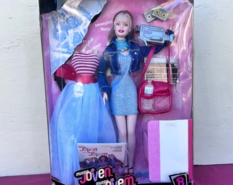 Rare Mundo Joven Barbie Doll,Vintage Mattel Barbie Doll,Generation Girl Barbie,Decorative Doll,Unique Barbie Doll,Cute Barbie Doll