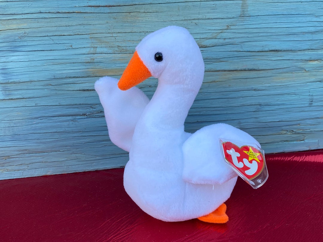 Ty Beanie Babies Gracie the White Swancollectible Beanie Etsy
