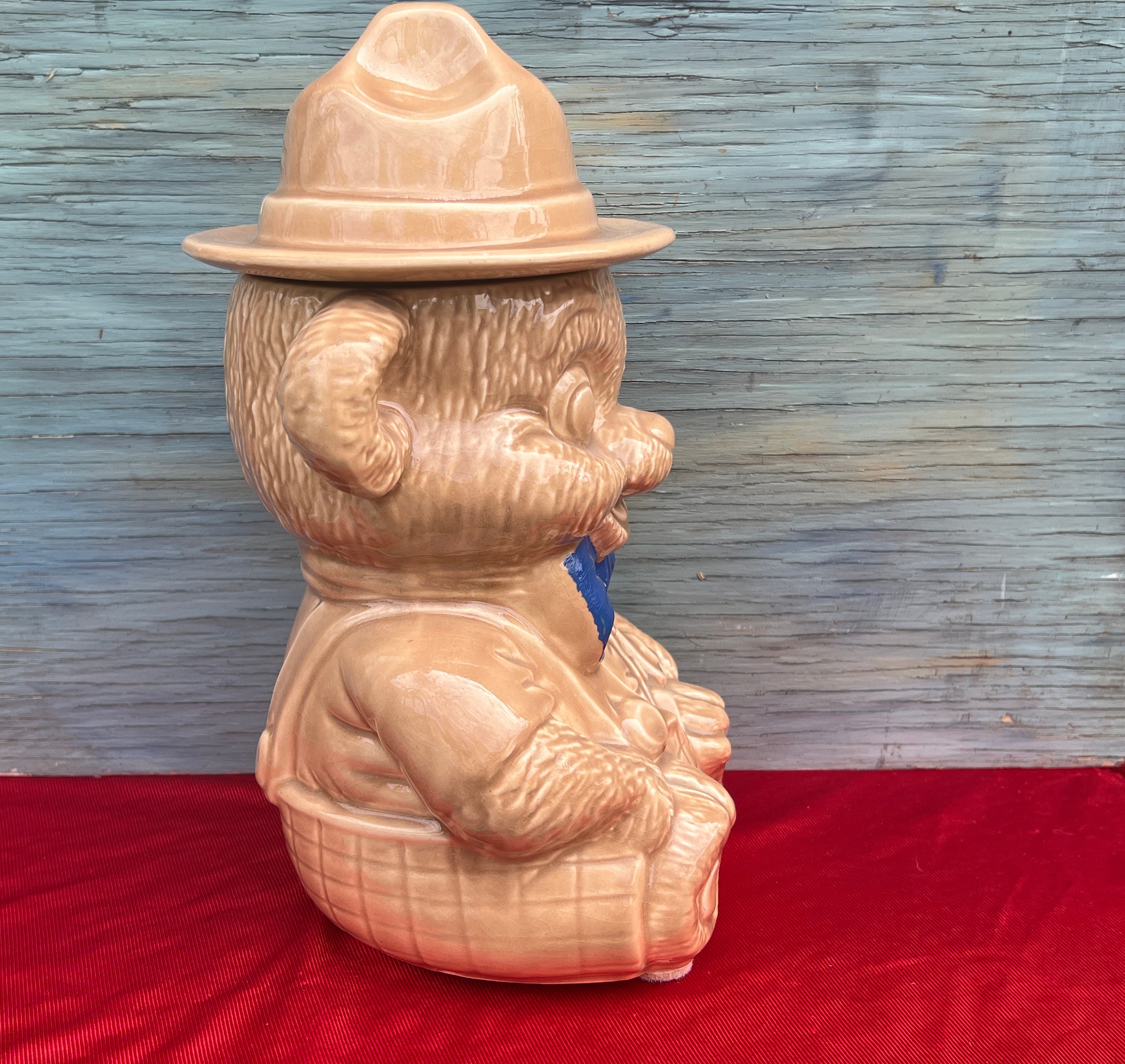 Vintage Smokey the Bear Cookiejar,cumberland Ware,made in