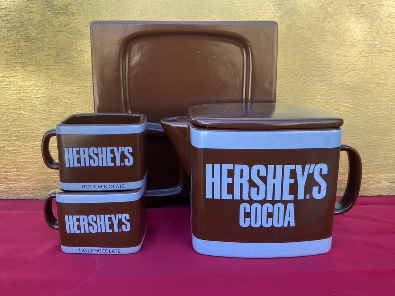 Hersheys Hot Cocoa Chocolate Serving Potset Includes Etsy