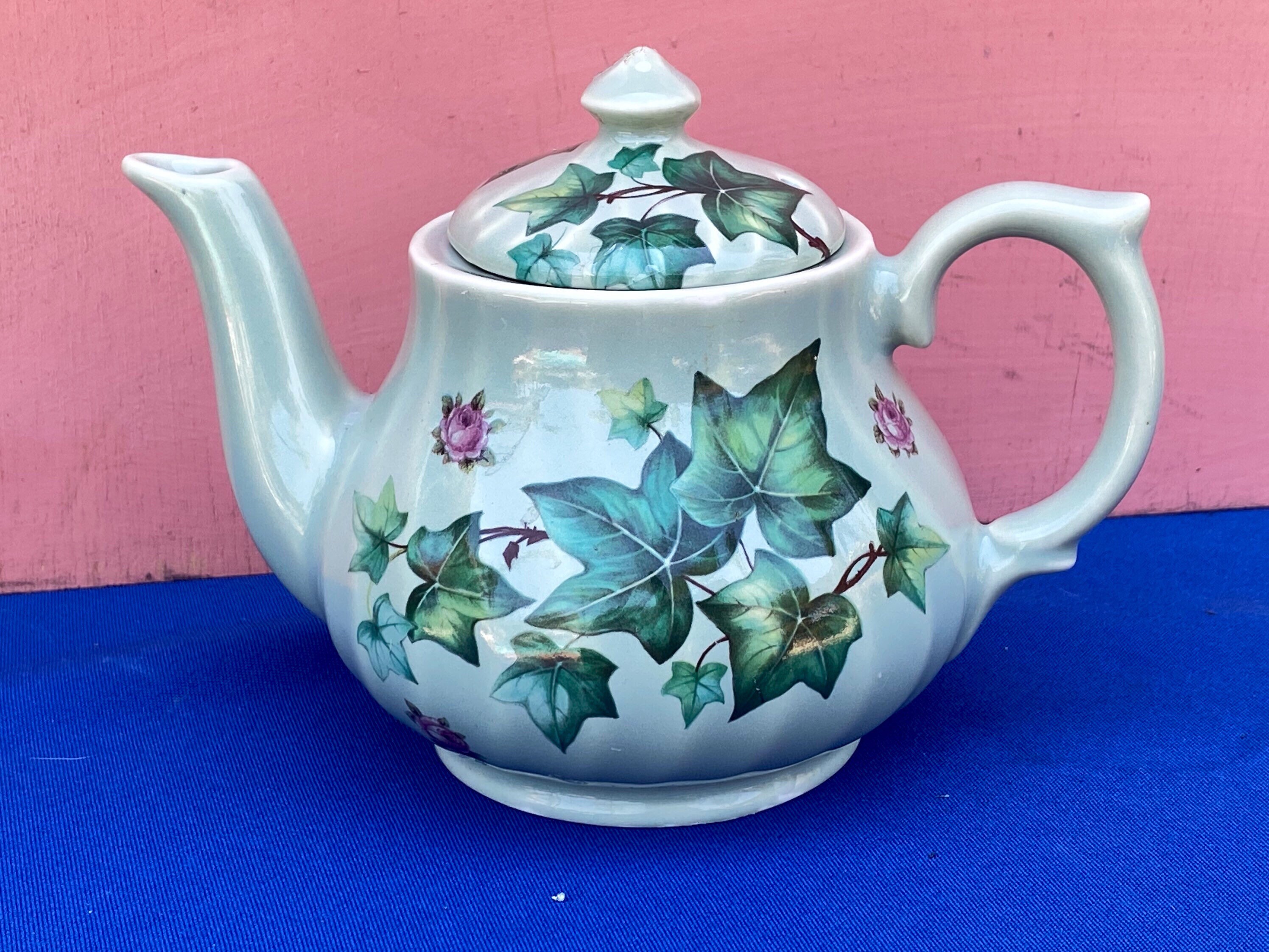 Crownford Giftware Ceramic Teapotfloral Teapotdecorative Etsy