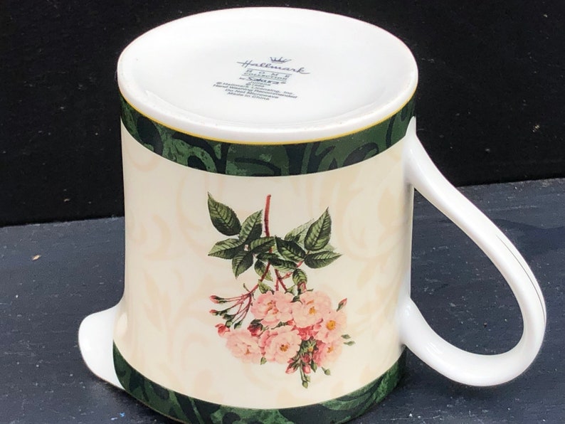 Vintage Hallmark Collection By Sakura Juliana 1999,Floral Creamer,Green Creamer,Porcelain Creamer,Vintage Dish,Hallmark Creamer,