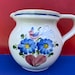 Vintage Handbemalt Pitcher,hand Painted,austrian Pitcher,bird Flower ...
