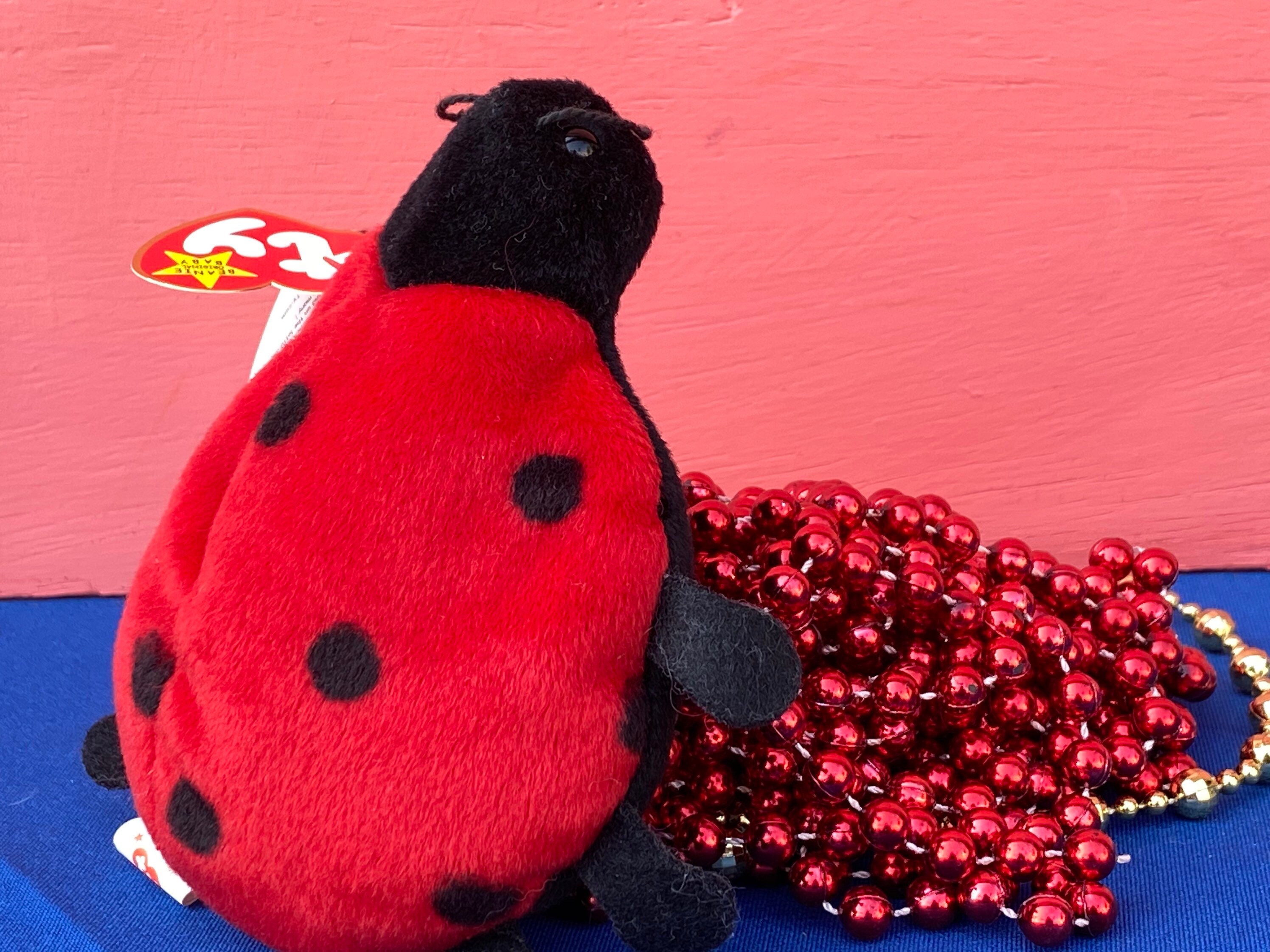 Ty TEENIE BeanieBaby "Lucky" MINI Ladybug PRISTINE CLEAN (NOS)Brand New In Pouch - Foto 6