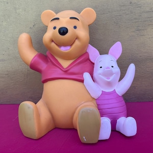 Disney Winnie Pooh & Piglet Money Bank,Hard Plastic Money Bank,Decorative Pooh,Pooh Figurine,Cute Winnie The Pooh Figurine