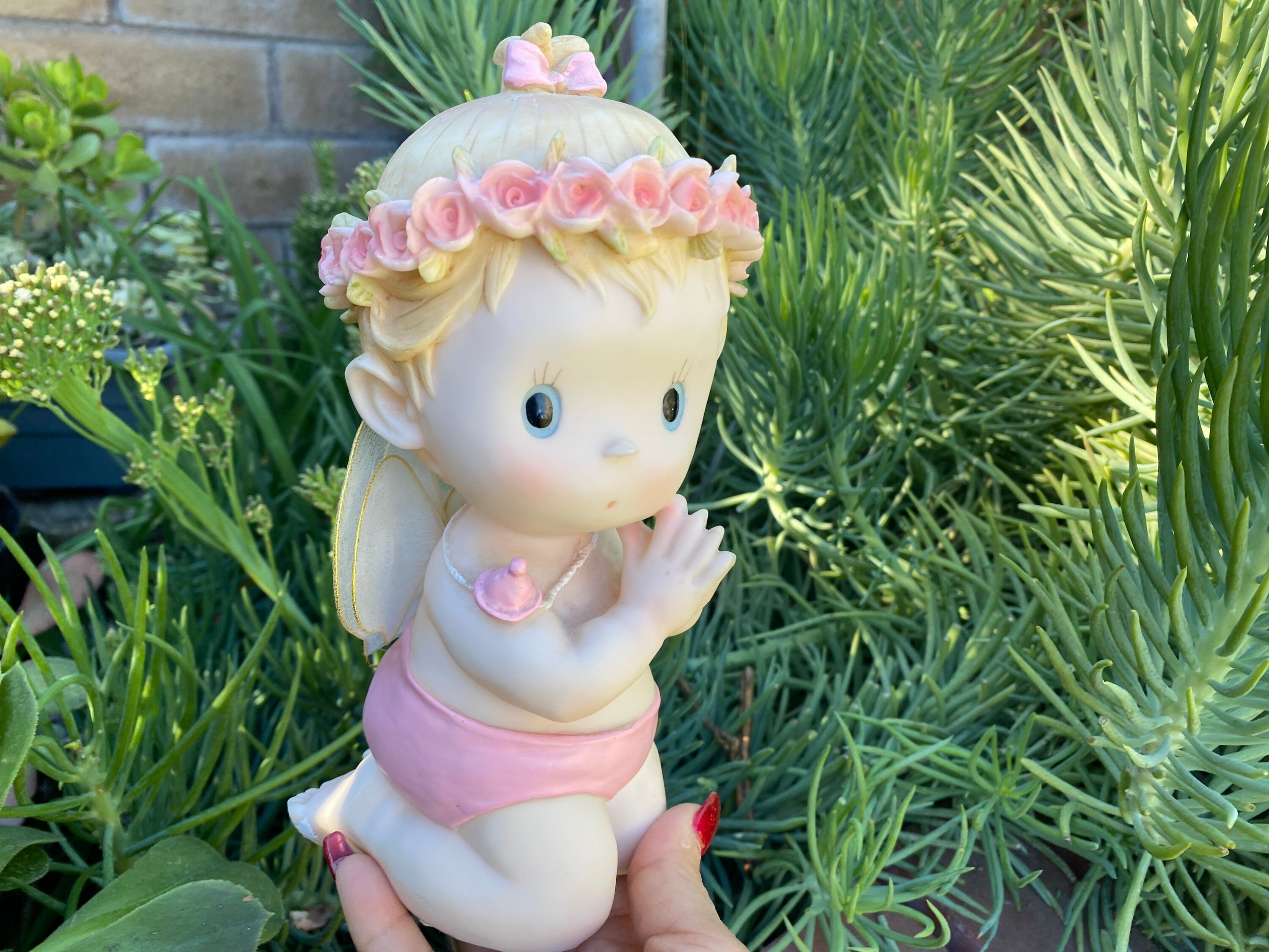 Adorable Girl Doll Figurine,Resin Baby Doll,Display Doll Figurine