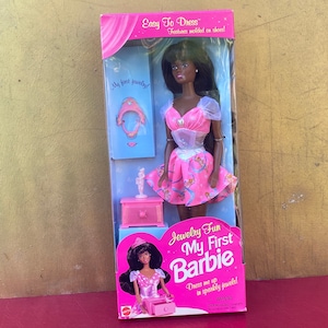 My First Barbie Jewelry Fun Doll,African American Barbie Doll,Decorative Barbie,Collectible Barbie,Cute Barbie,Unique Barbie Doll,Gift