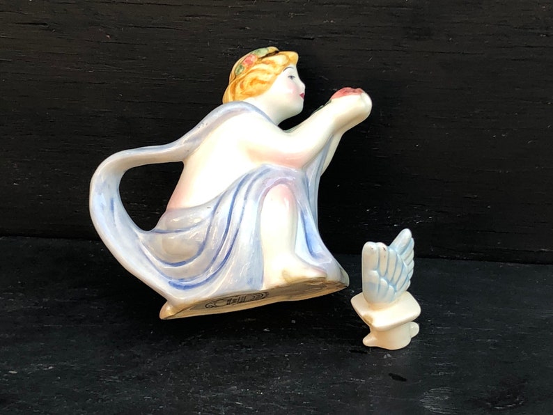 Vintage 1994 Clay Art Teapot,San Francisco Cherub /& Roses Ceramic Teapot,Rare Teapot,Angel Teapot,Blue Teapot,Collector Teapot,Teapot Gift