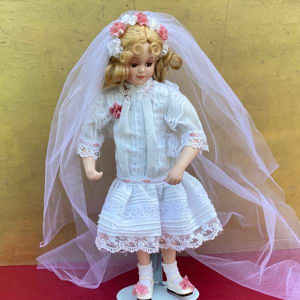 Rare Wedding Doll,Royalton Collection  Doll,Maud Humphrey Bogart’s Bride Doll,Collectible Doll,Large Bride Doll,Unique Doll,Beautiful Doll
