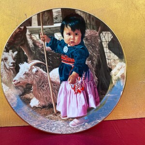 The Hamilton Collection Plate,1998,Newest Little Sheepherder,The Proud Nation Plate Collection,Ray Swanson,Decorative Plate,Porcelain Plate