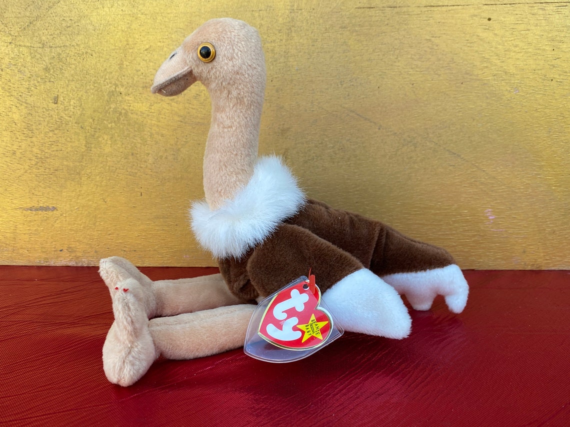 Ty Beanie Babies Stretch the Ostrich Collectible Beanie Etsy