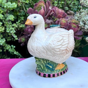 WCL Goose Cookie Jar,Rare Cookie Jar,Goose Cookie Jar,Duck Cookie Jar,Decorative Cookie Jar,Duck Cookie Jar,Animal Cookie Jar,Gifts