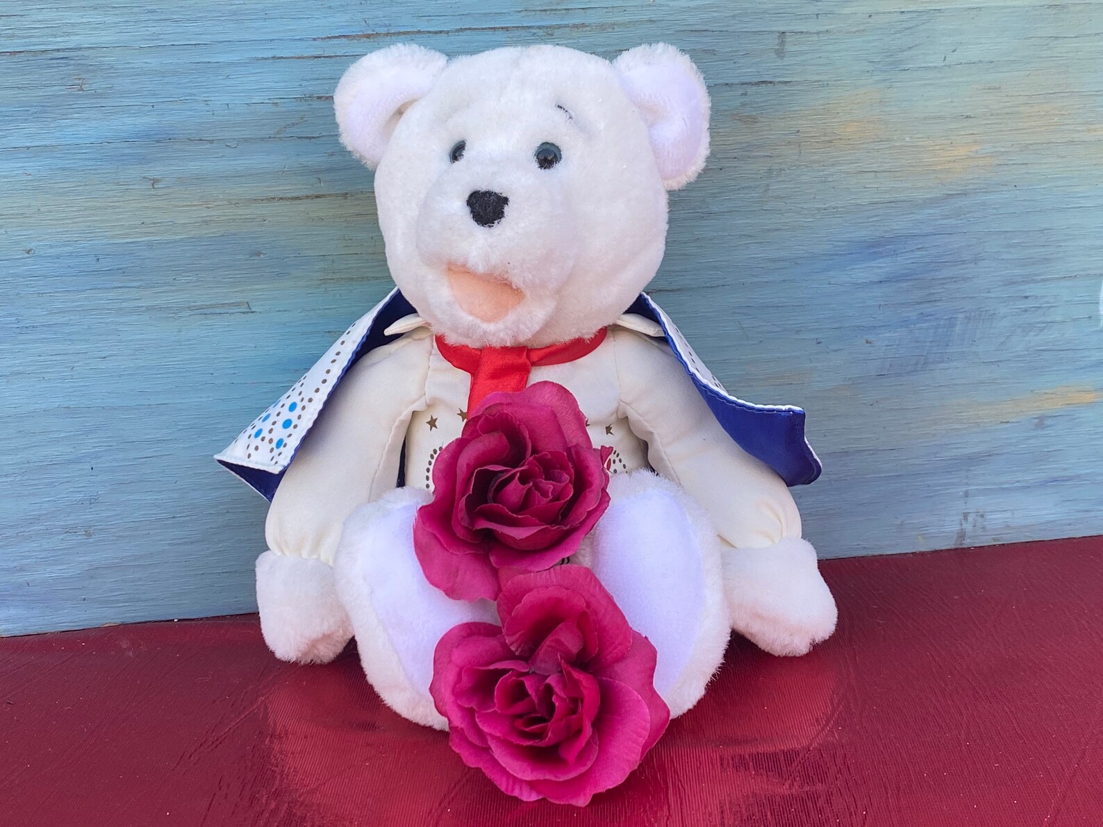 Elvis Presley Bear Plush Toyaloha Concertbear Stuffed Toy Etsy