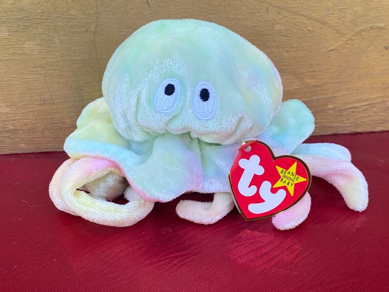 Ty Beanie Babies Goochy the Jellyfishrare Beanie Etsy