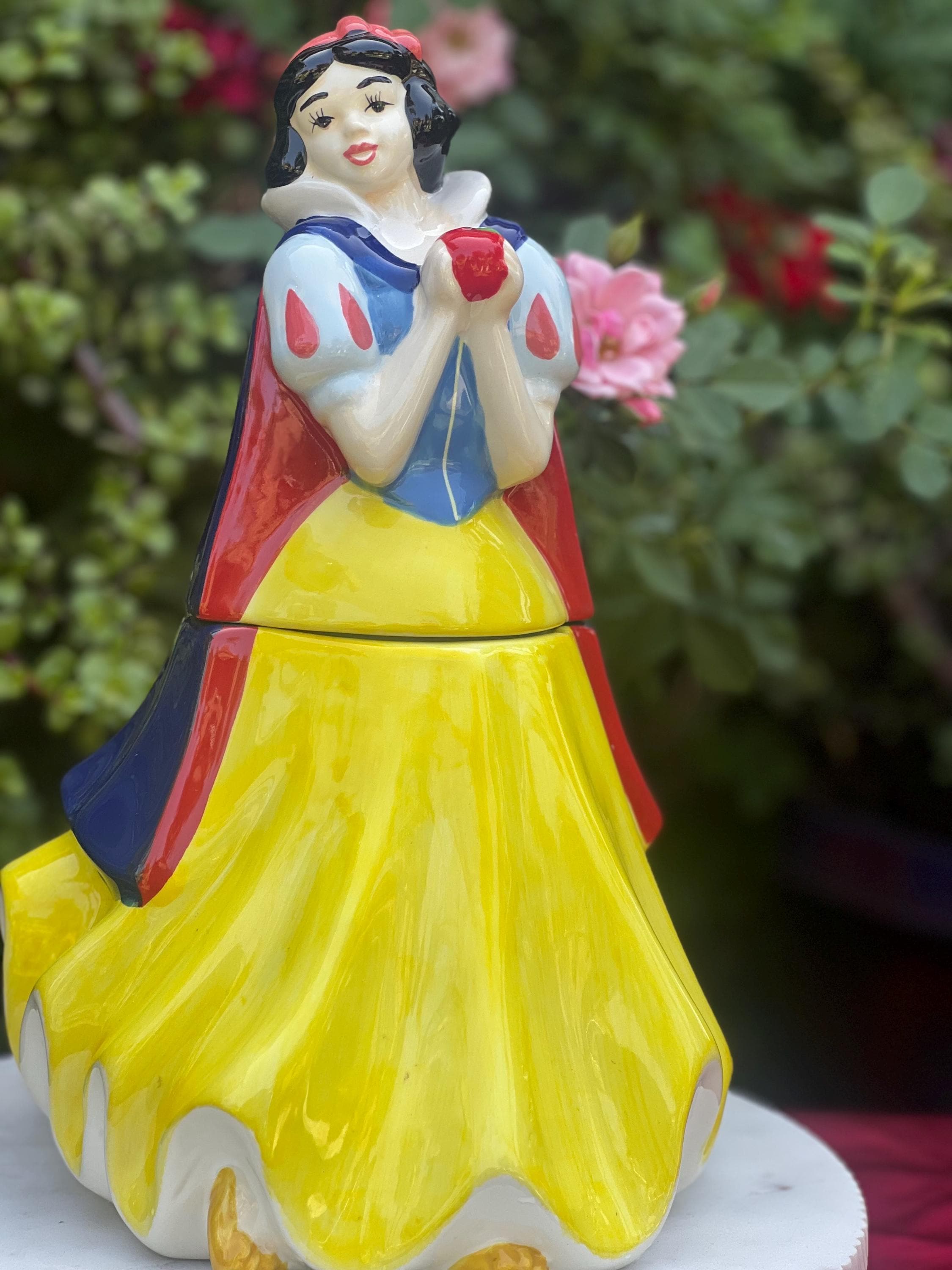 Snow White Ceramic Cookie Jar, Disney Princess, 13