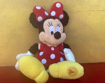 Polka Dot Minnie Mouse Plush Toy, 10" Disney Collectible