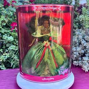 Happy Holiday Barbie Doll 1995 Special Edition Barbie Doll,African American Barbie Doll,Decorative Doll,Collectible Barbie Doll,Barbie Doll