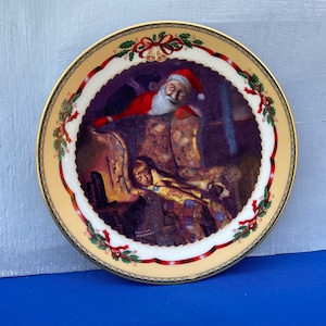 Christmas Dream Plate,Christmas Memories Plate,Norman Rockwell,Christmas Plate,Collectible Plate,Collector Plate,Decorative Plate,Gift ideas